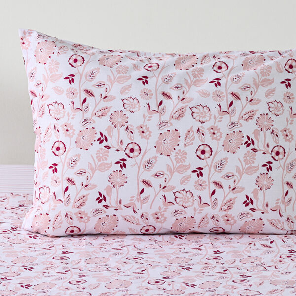 Juego de Sábanas Estampadas 144 Hilos 1.5 Plazas / Trópico Rosa - American Family - Imagen 2