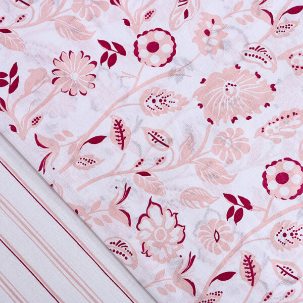 Juego de Sábanas Estampadas 144 Hilos 1.5 Plazas / Trópico Rosa - American Family - Imagen 3