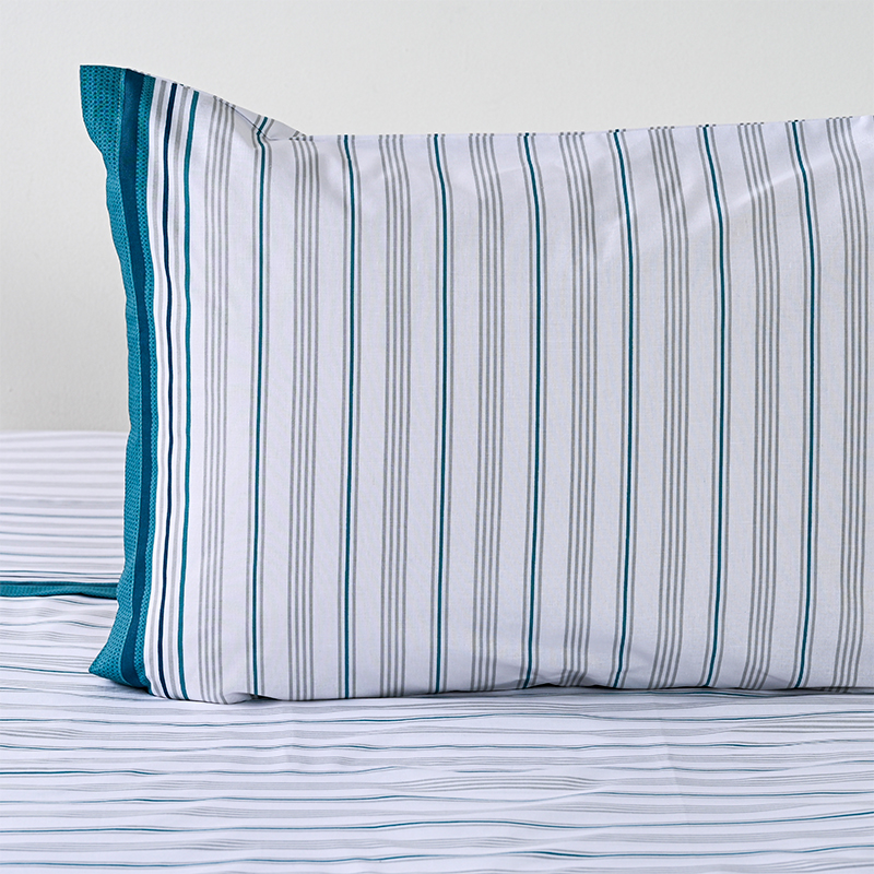 Juego de Sábanas Estampadas 144 Hilos 1 Plaza / Oasis Verde - American Family - Imagen 2