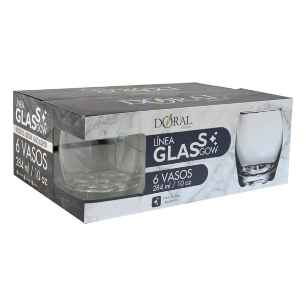 Set 6 Vasos Bajos Glasgow Mix 255 cc. - Doral - Imagen 3
