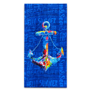 Toalla de Playa Estampada Aruba 70x140 cm / Ancla -  Doral