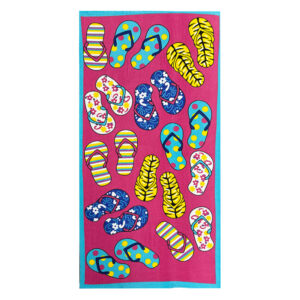 Toalla de Playa Estampada Aruba 70x140 cm / Chanclas -  Doral