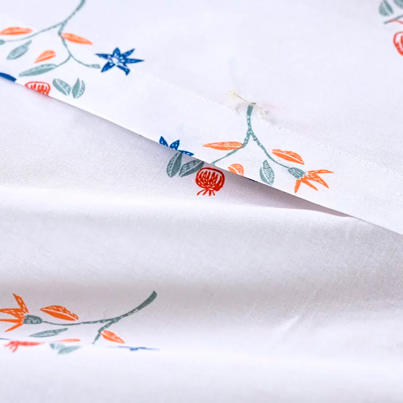 Juego de Sábanas Estampadas 144 Hilos 1 Plaza / Citrus Azul - American Family - Imagen 3