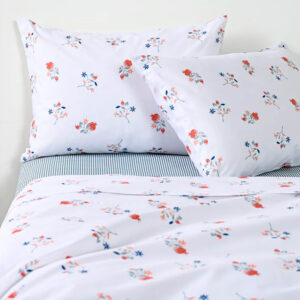 Juego de Sábanas Estampadas 144 Hilos 2.5 Plazas / Citrus Azul - American Family